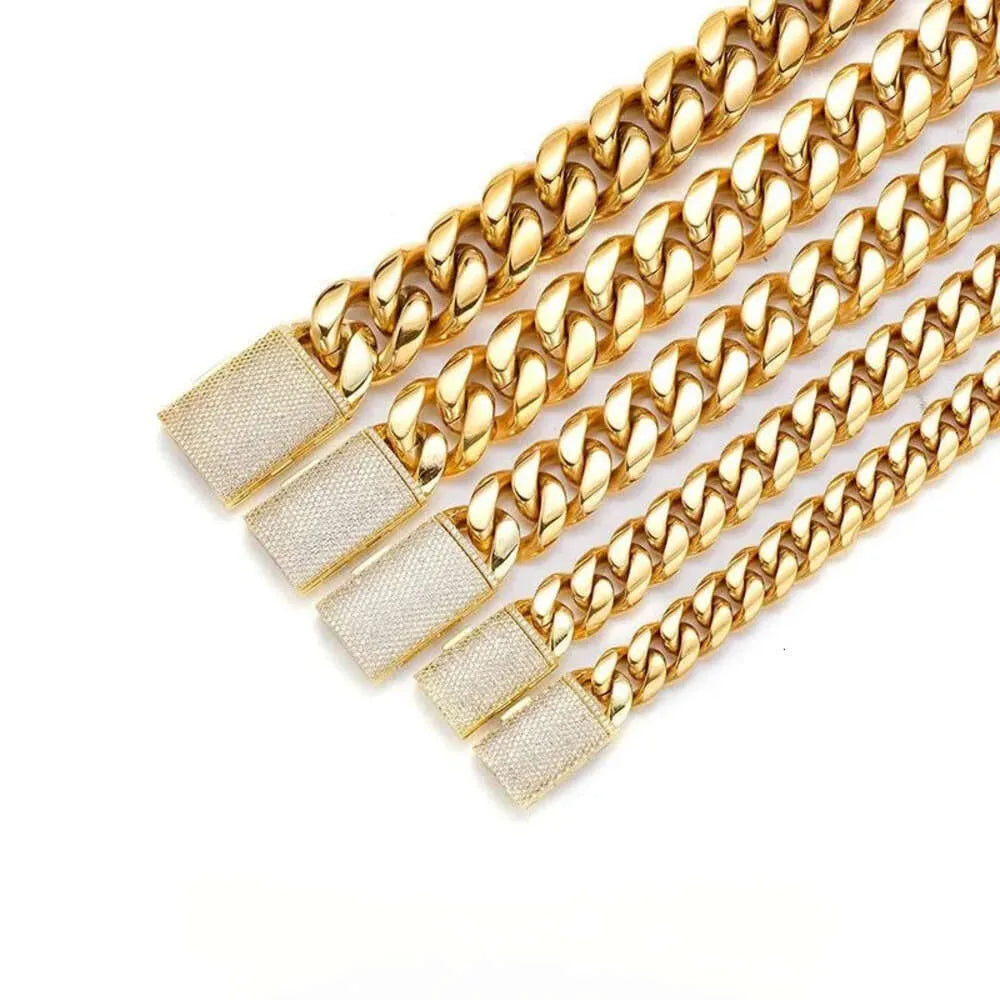 20" Necklace Moissanite Chain Cuban Link Iced Out