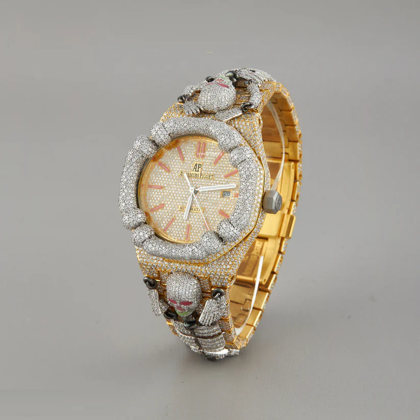 Full Iced Out Luxury Watch Lab Grown Diamond