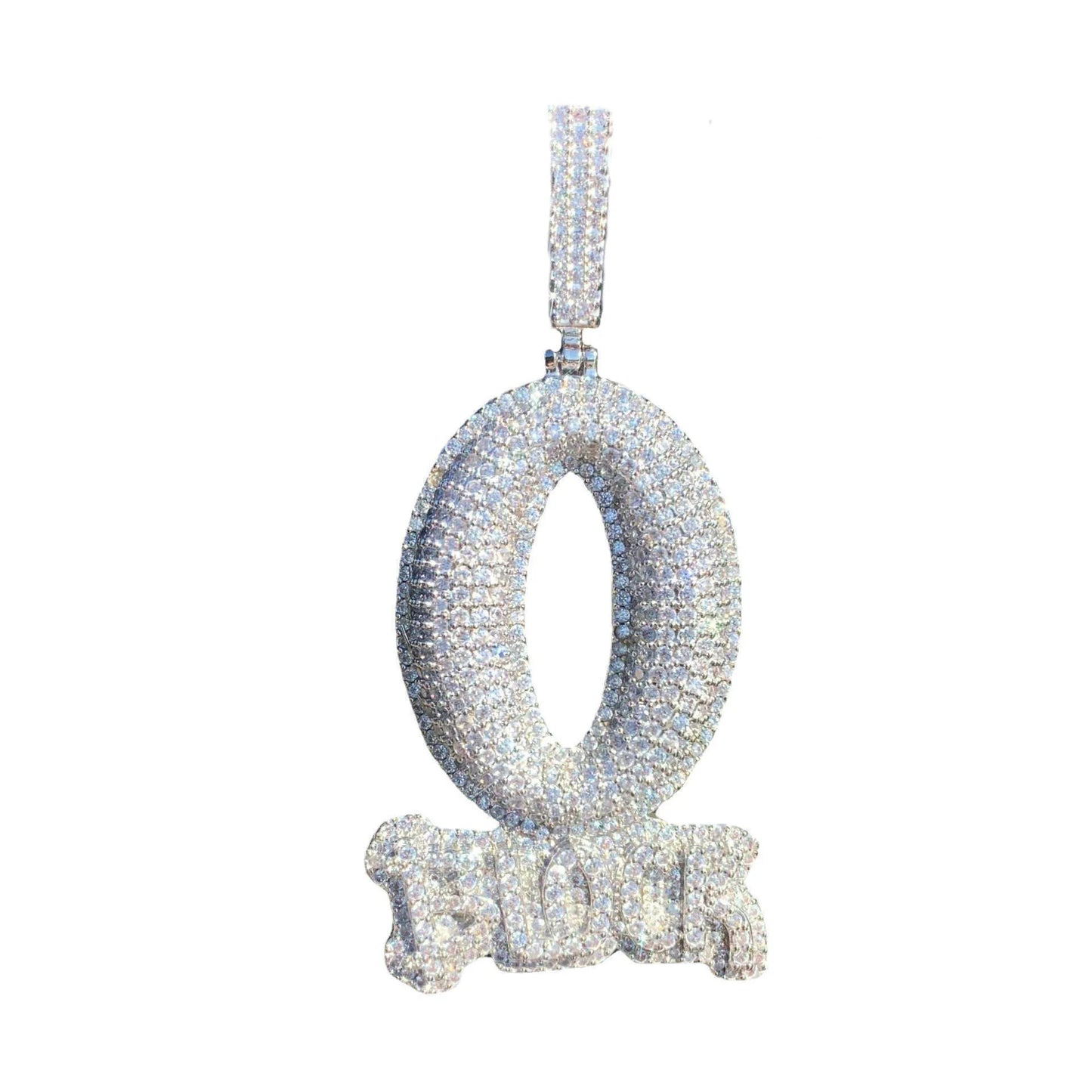 O-Block Iced Out Vvs Moissanite Pedant