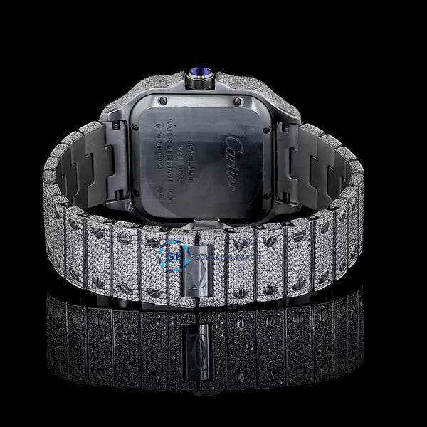 Rainbow Numeric Full Iced Out Luxury Rapper Style Watch For Men's