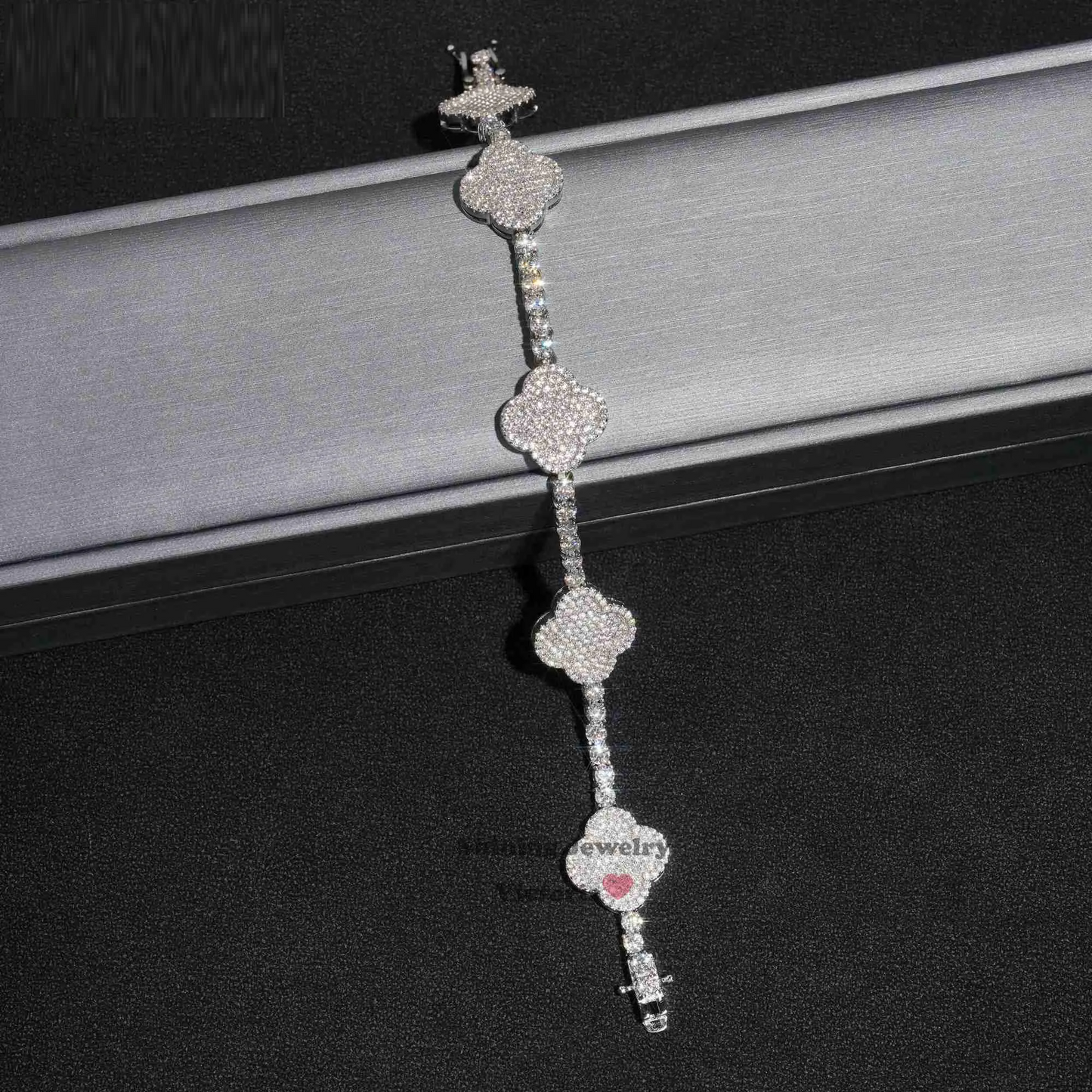 8" Iced Out Diamond Moissanite Bracelet