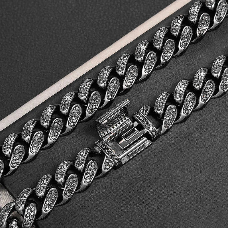 20" Necklace Moissanite Chain Cuban Link Iced Out