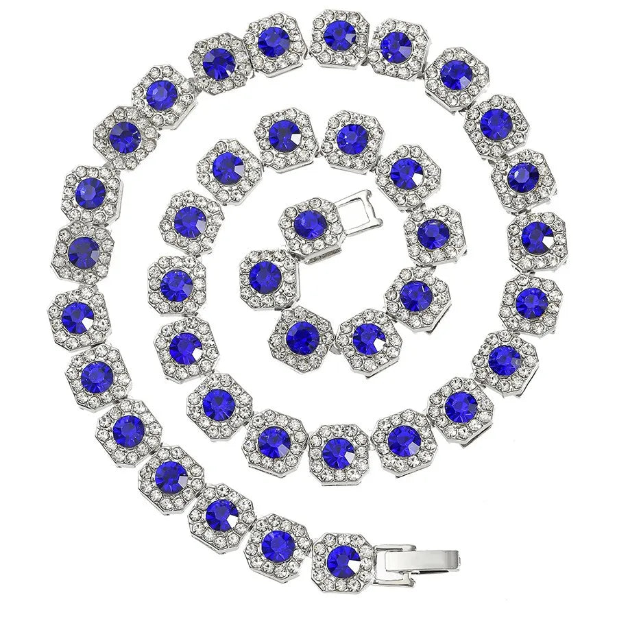 20" Necklace Moissanite Chain Cuban Link Iced Out