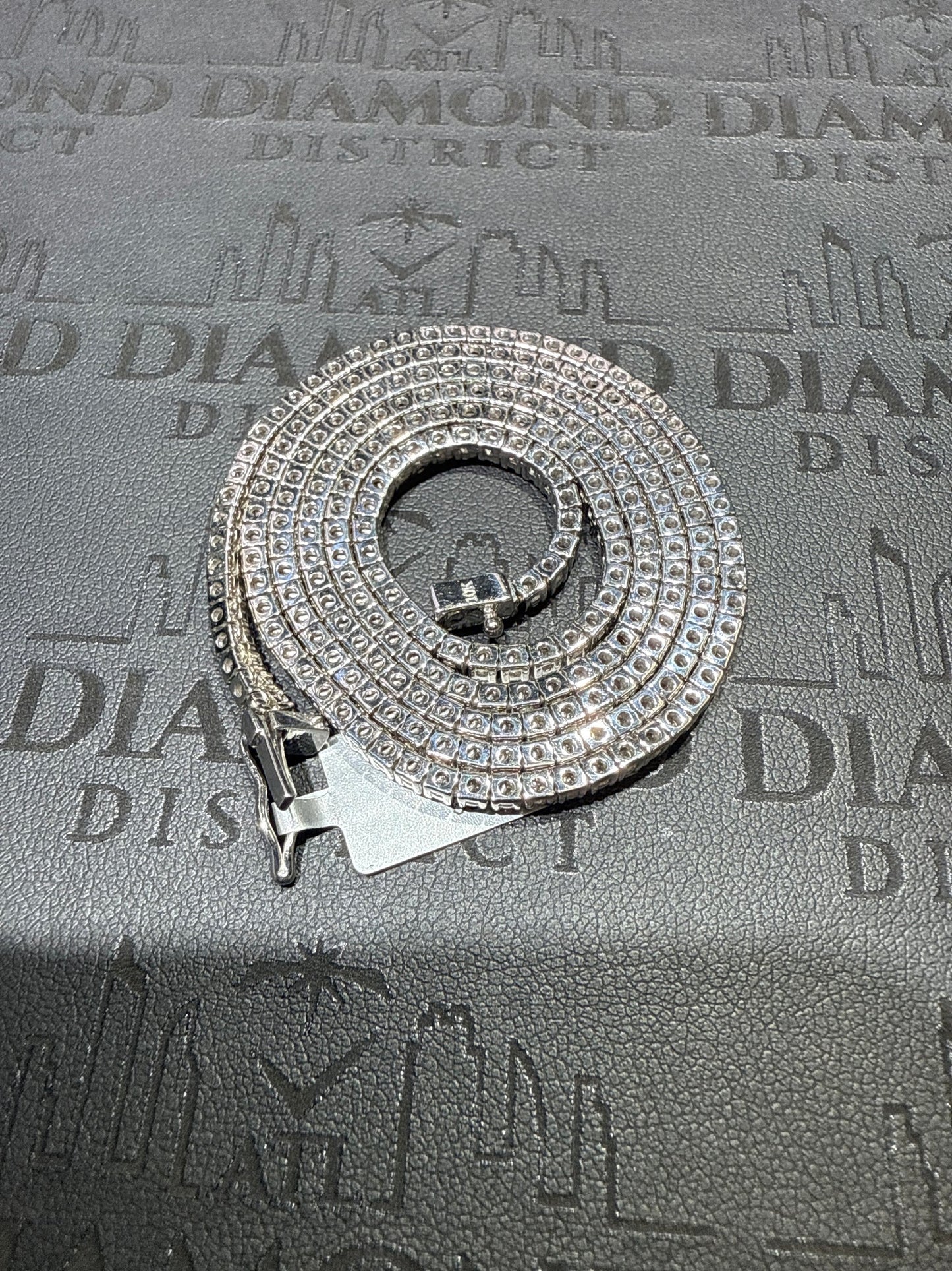 22” Tennis Chain 925 Silver Moissanite Diamonds