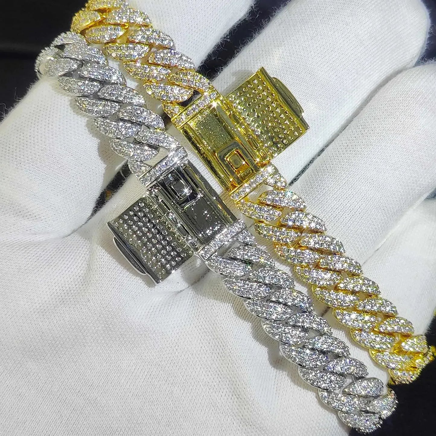9" Iced Out Bracelet VVS Diamond Moissanite