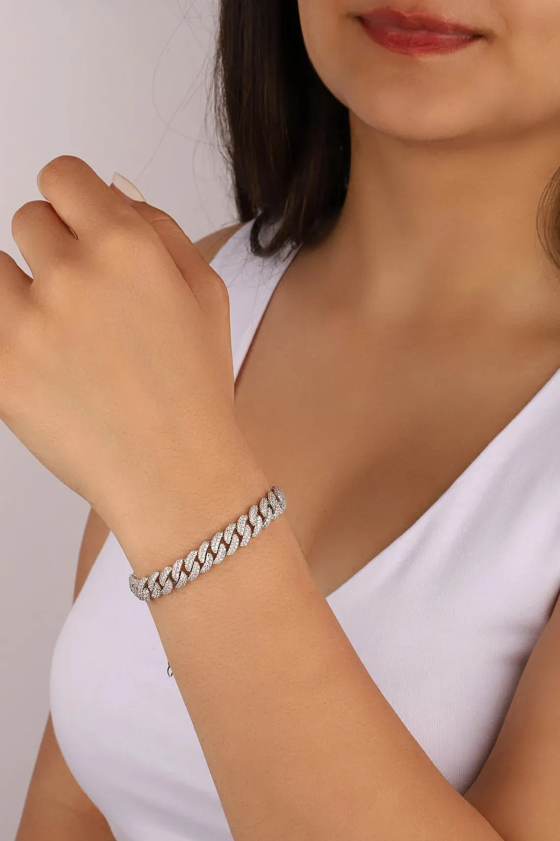 9" Iced Out Bracelet VVS Diamond Moissanite