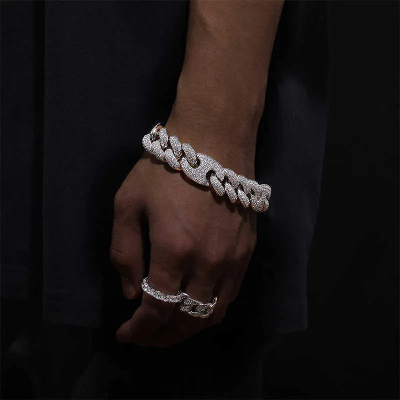 8.5" Iced Out Diamond Moissanite Bracelet