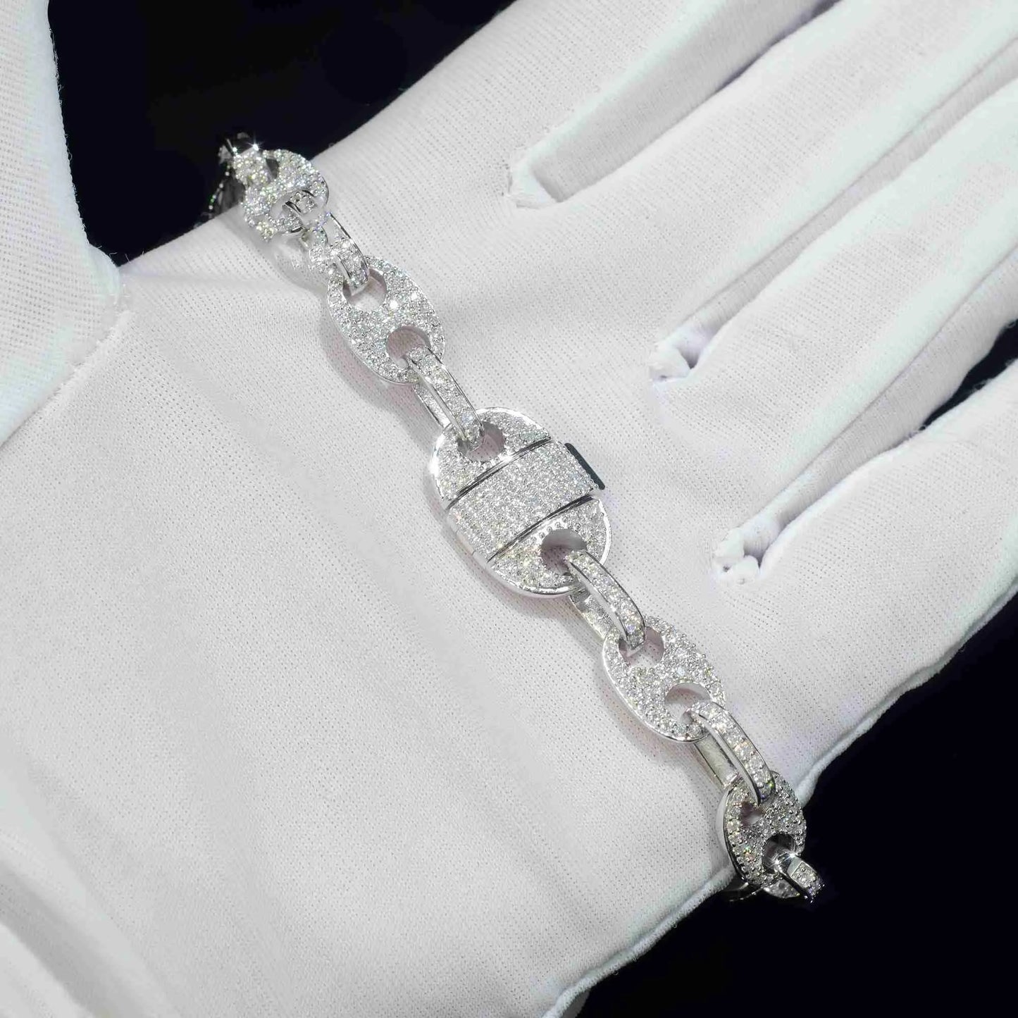 9" Diamond Moissanite Bracelet