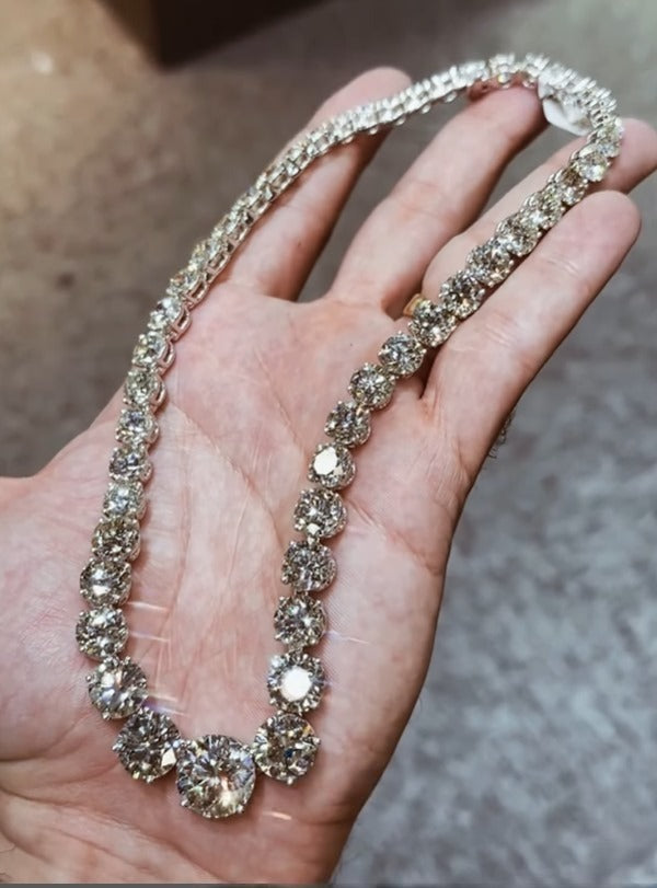 18" Mossanite Necklace VVS Diamonds Hip Hop