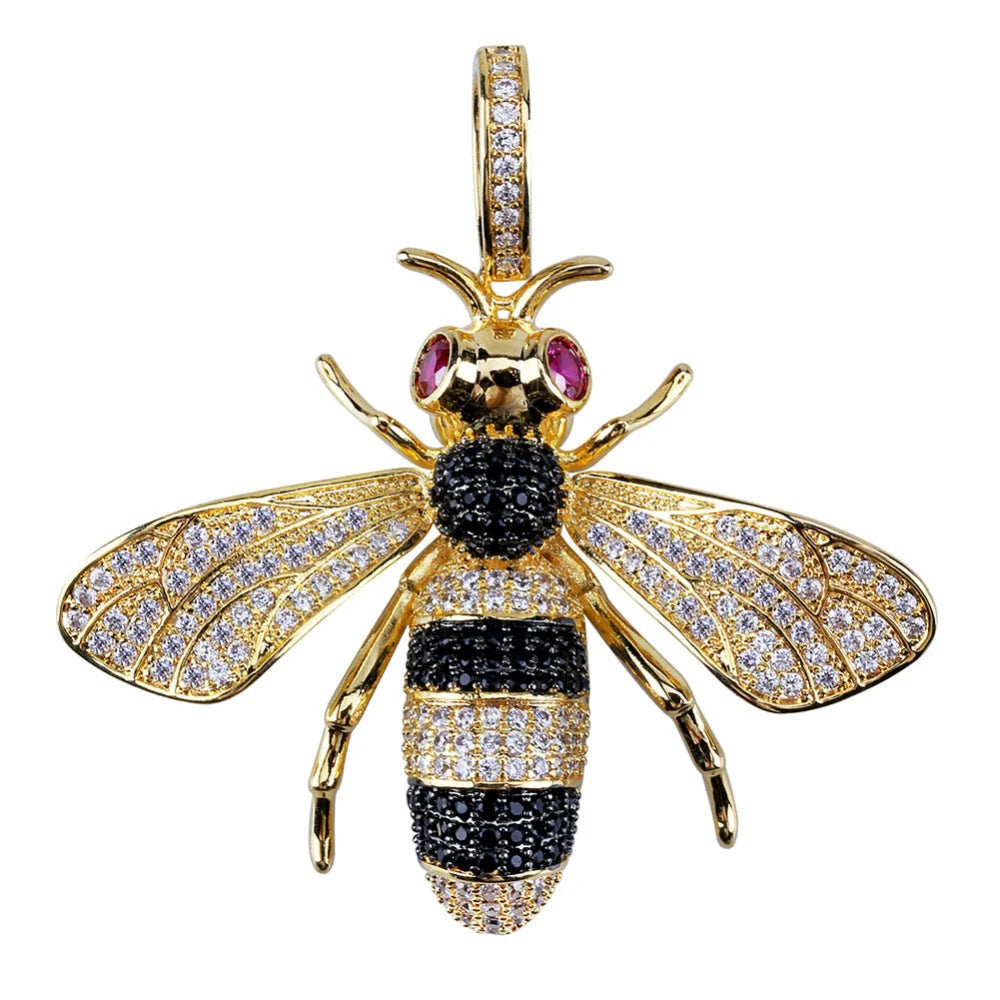 ICED OUT PEDANT "BUMBLE BEE"