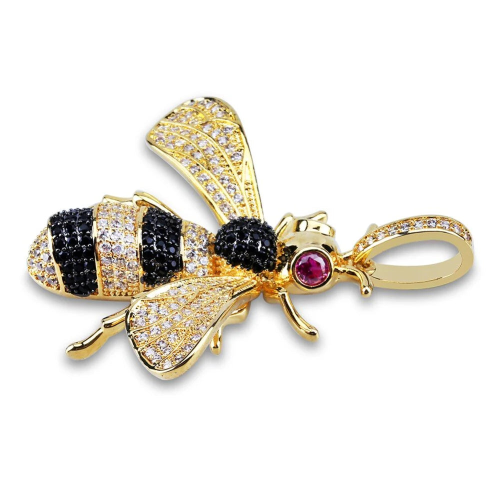 ICED OUT PEDANT "BUMBLE BEE"