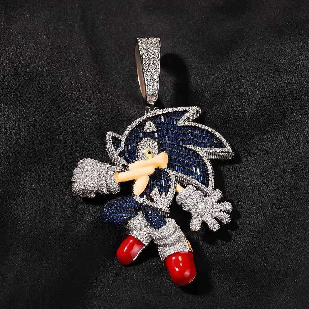 Sonic Iced Out Pedant VVS Moissanite