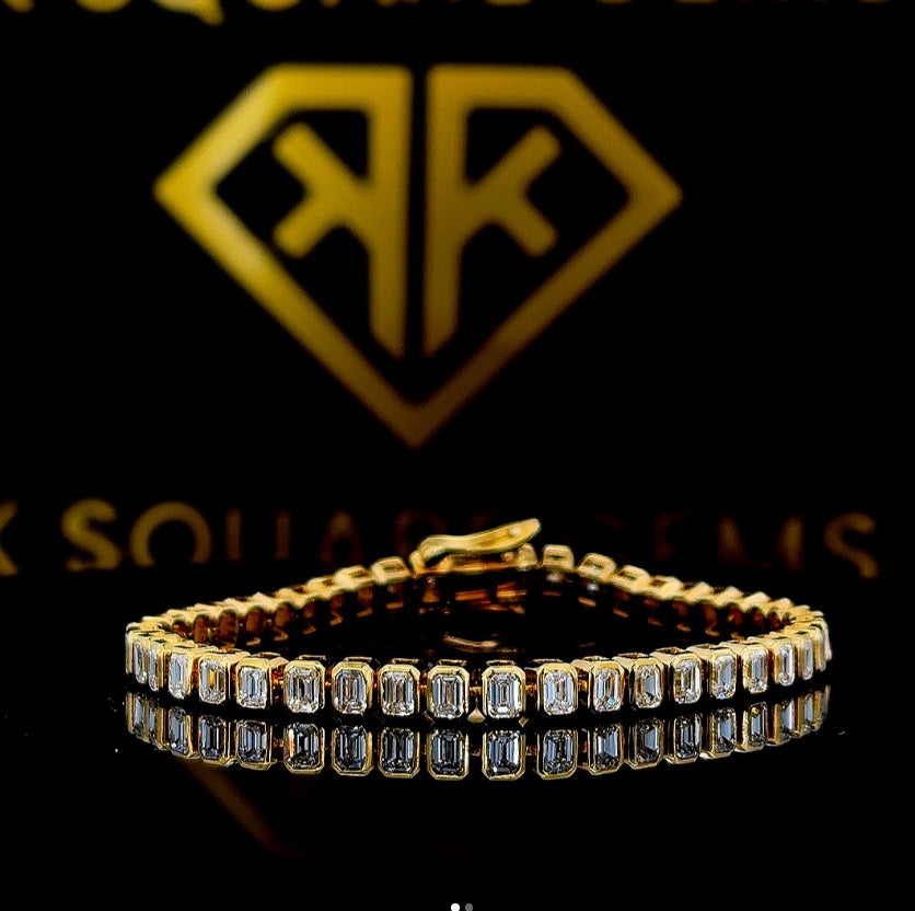 Bracelet Moissanite Chain Cuban Link Iced Out