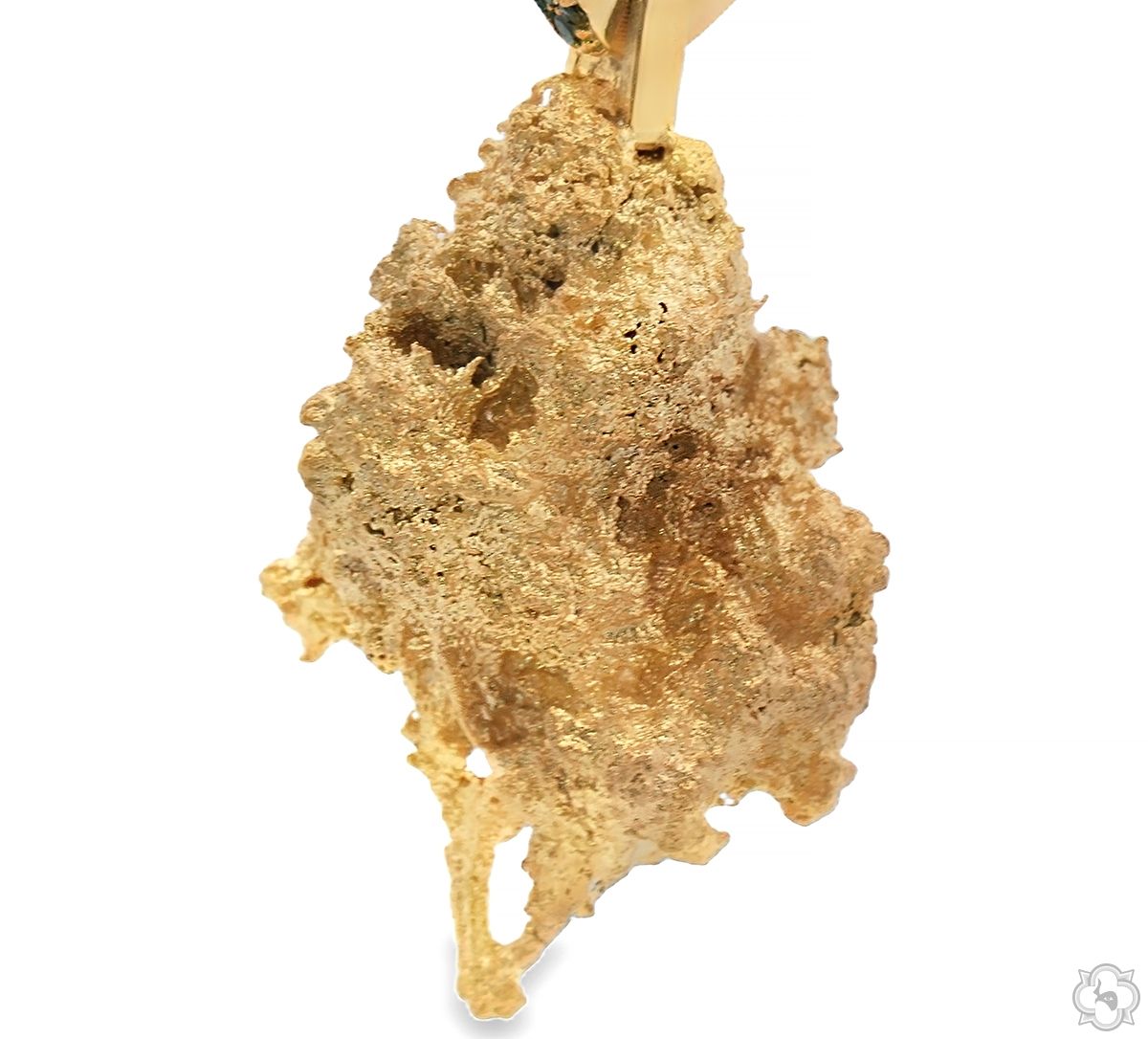 Gold Plated Yellow Marijuana leaf Cannabis GOLD Bud Pedant