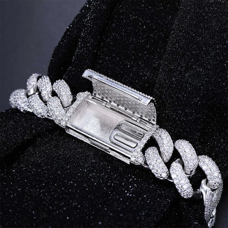 8.5" Iced Out Diamond Moissanite Bracelet
