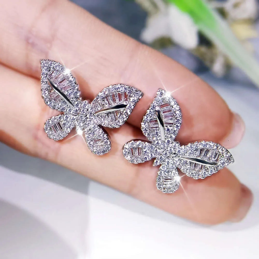 3 units - Set Knecklace Earing Ring Moissanite iced Out