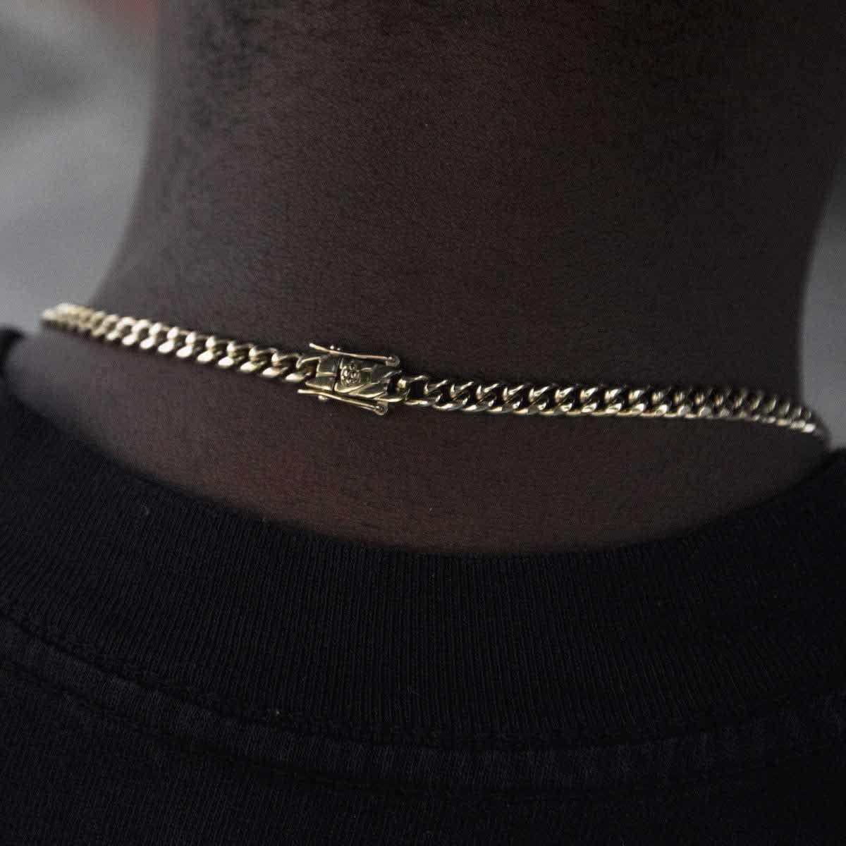 20" Cuban Link Necklace Chain in Yellow Gold - 5mm