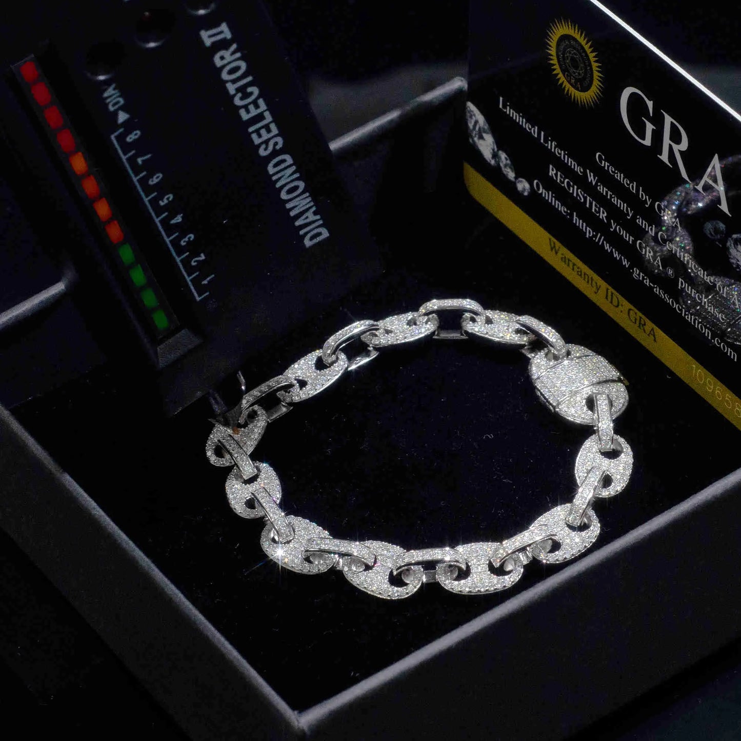 9" Diamond Moissanite Bracelet