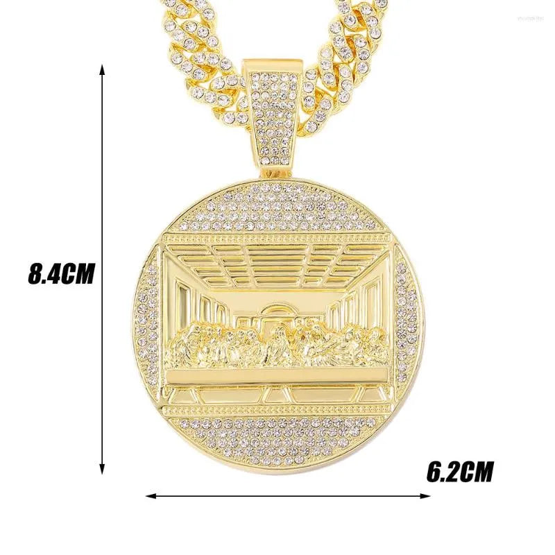 20" Last Meal Necklace Moissanite Chain Cuban Link Iced Out