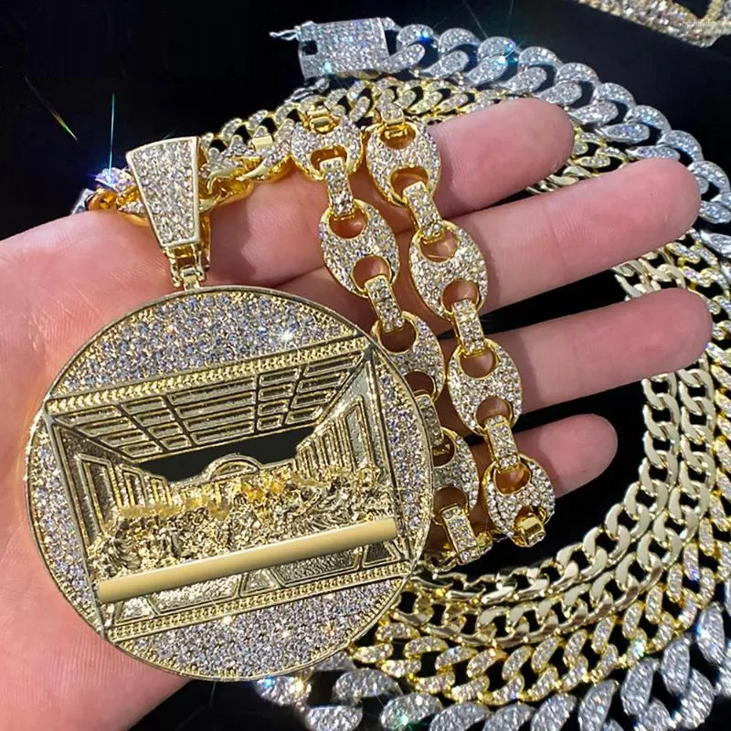 20" Last Meal Necklace Moissanite Chain Cuban Link Iced Out
