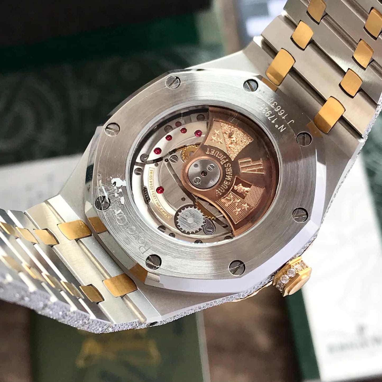 Audemars Piguet Royal Oak OffShore Ice Out Full Diamond Body Swiss ETA Automatic Mens Watch