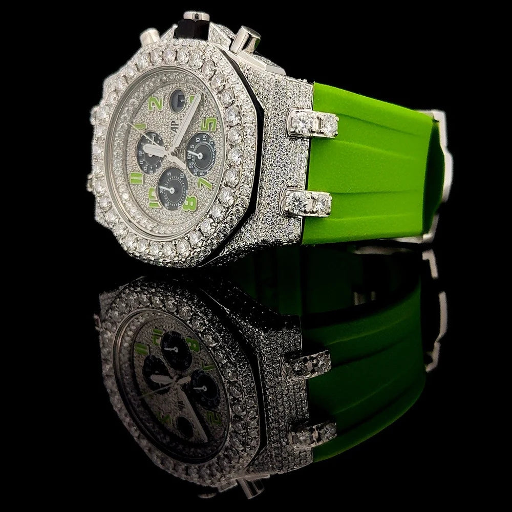 Iced Out Round Audemars Piguet Diamond Watch