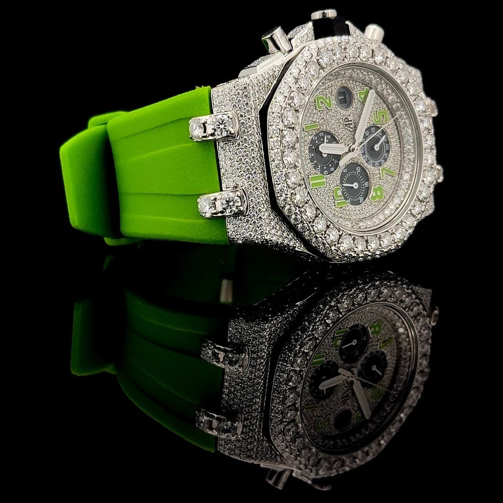 Iced Out Round Audemars Piguet Diamond Watch