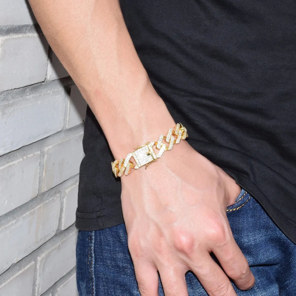 8" Iced Out Diamond Moissanite Bracelet