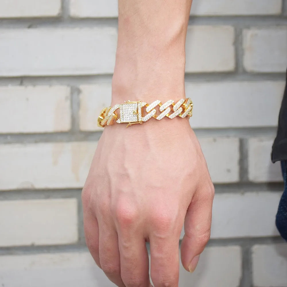 8" Iced Out Diamond Moissanite Bracelet