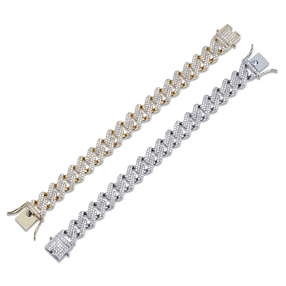 8" Iced Out Diamond Moissanite Bracelet