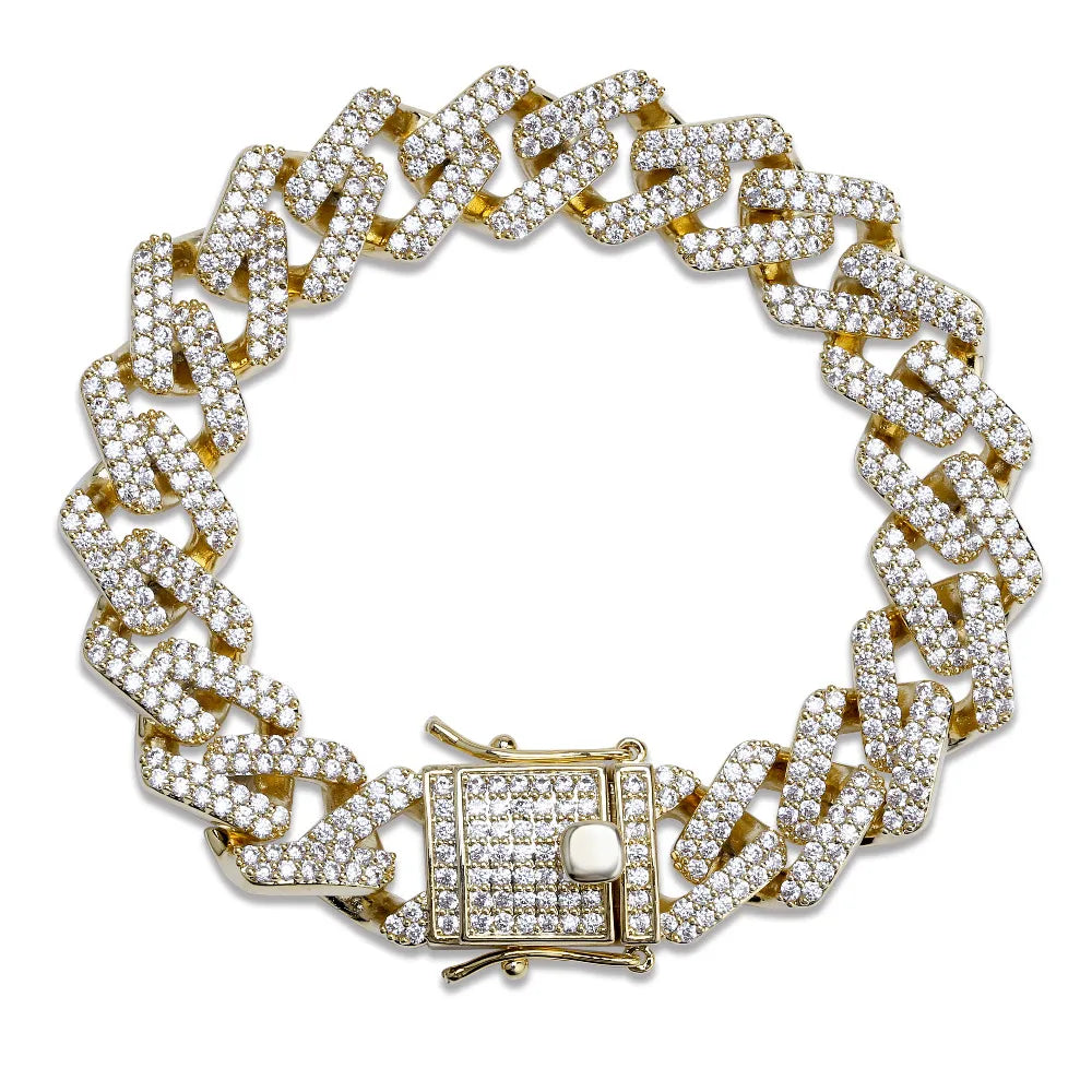 8" Iced Out Diamond Moissanite Bracelet