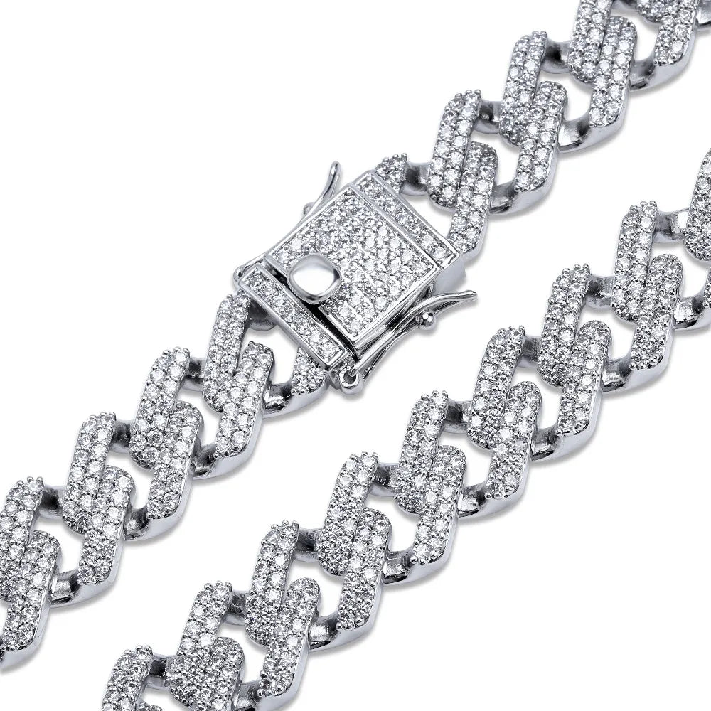 8" Iced Out Diamond Moissanite Bracelet