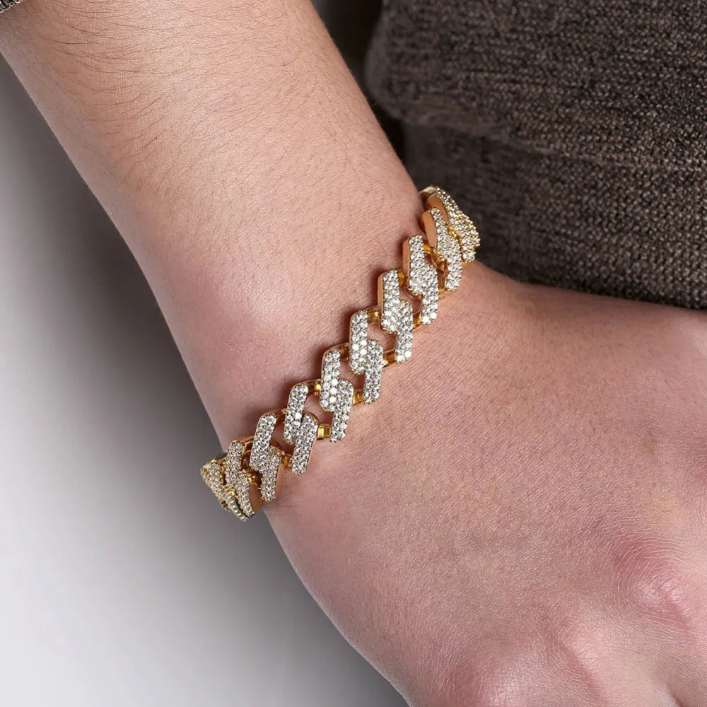 8" Iced Out Diamond Moissanite Bracelet