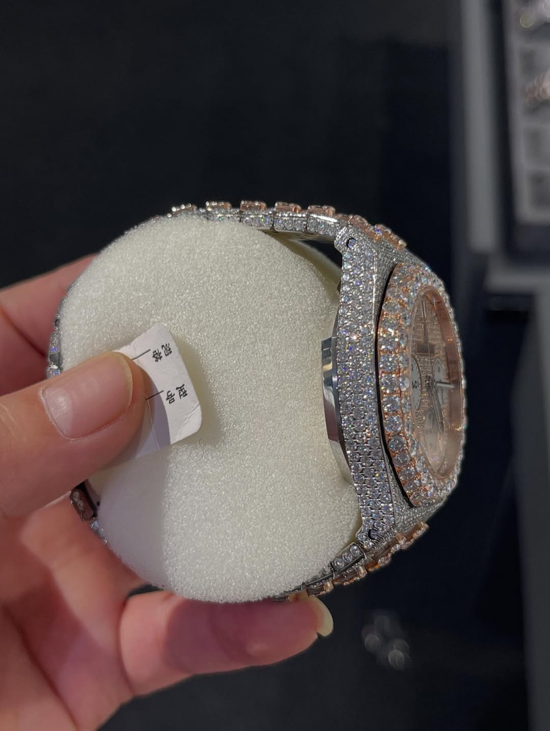 AP MOISSANITE ICED OUT WATCH SWISS MOVEMENT AUTOMATIC WATCH FOR MAN