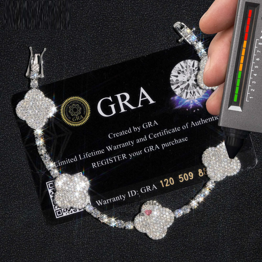 8" Iced Out Diamond Moissanite Bracelet