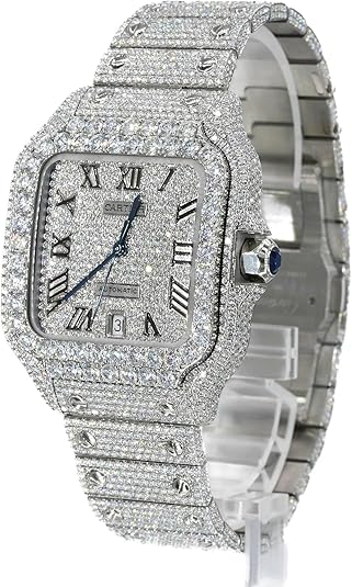 CS 41MM Moissanite Diamond Watch 20CT
