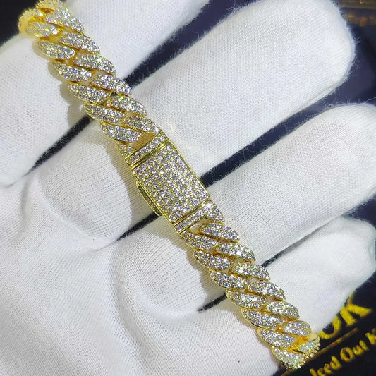 8" Iced Out Bracelet VVS Diamond Moissanite