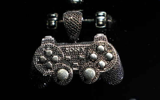 Playstation PS5 Controller Iced Pendant MOISSANITE 925 Silver