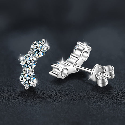 Women VVS Diamond Moissanite Earing