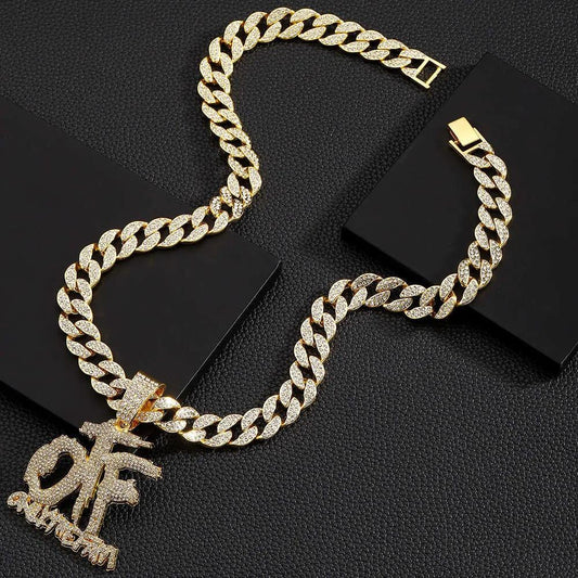20" Necklace Moissanite Chain Cuban Link Iced Out