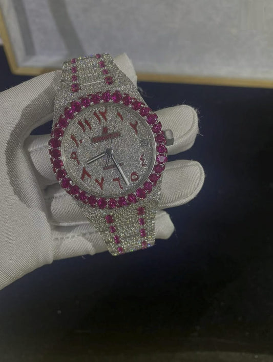 Full Iced Out Luxury Watch Lab Grown Diamond