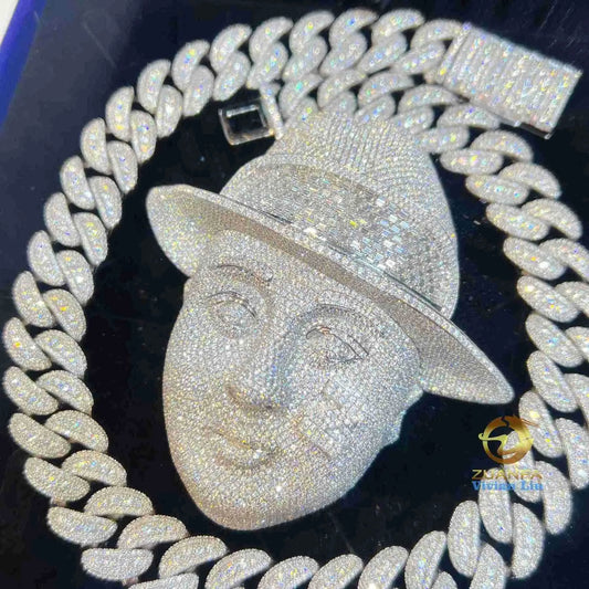 Al Caponce Iced Out Pedant VVS Moissanite