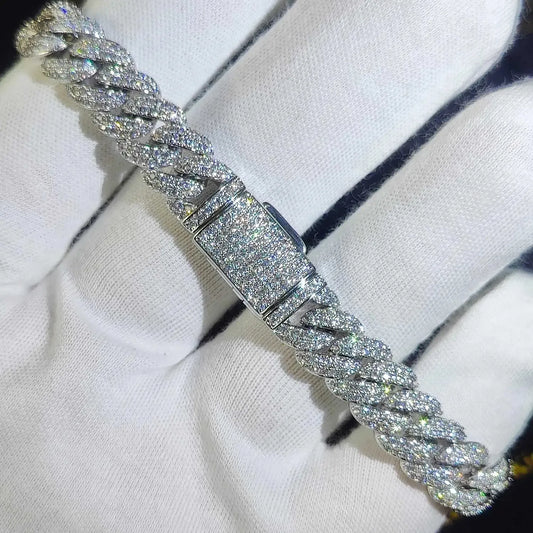 9" Iced Out Bracelet VVS Diamond Moissanite