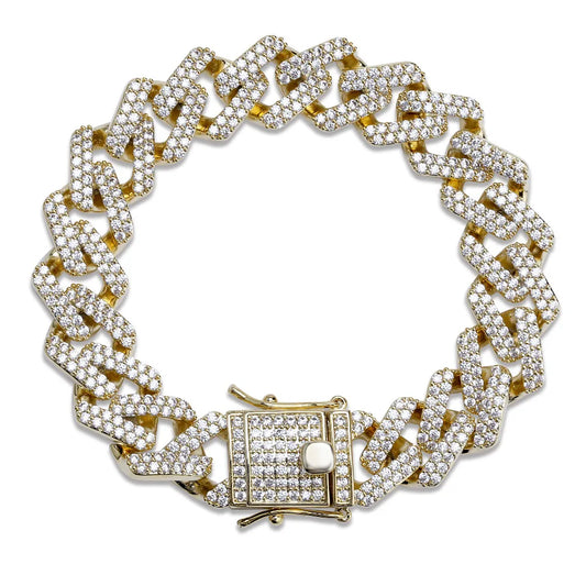 8" Iced Out Diamond Moissanite Bracelet
